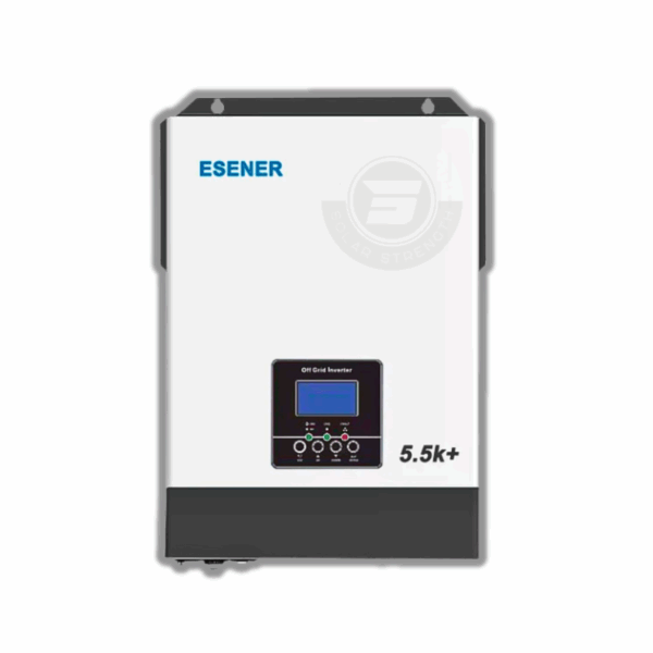 ESENER 5.2kW Hybrid Inverter Pro with dual MPPT, hybrid operation, generator backup, and Wi-Fi monitoring for medium homes and businesses.