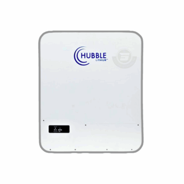 5.1kWh Hubble AM5 Lithium Battery, wall-mount 48V LiFePO4 solar storage unit with CAN Bus and inverter compatibility.