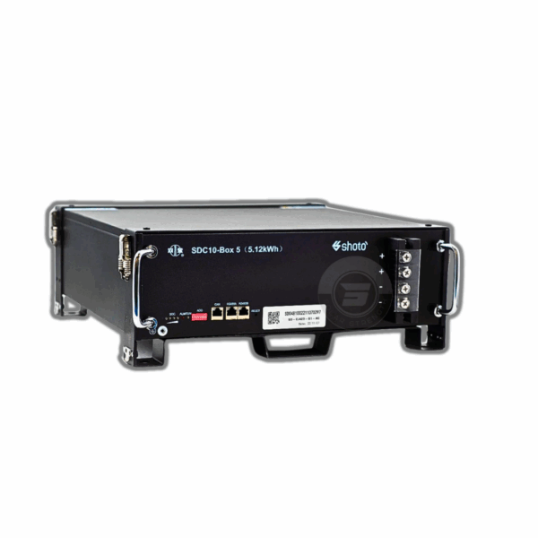 5.1kWh Shoto 48V Lithium Battery rackmount type with LiFePO₄ chemistry, built-in BMS, inverter compatibility, and scalable storage for South African solar systems.