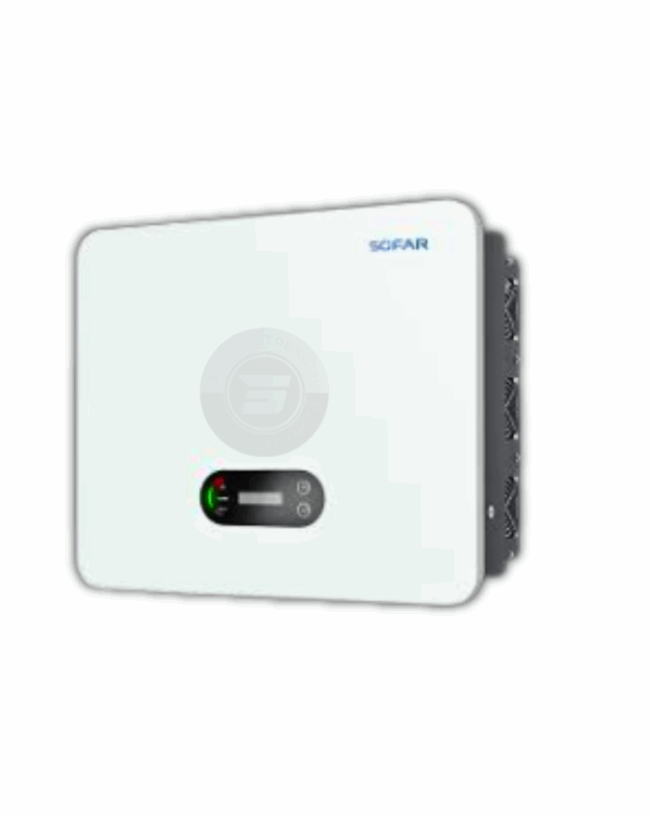 SOFAR Hybrid Inverter 6kW 1-Phase with dual MPPT, Wi-Fi monitoring, and DC switch for efficient solar, battery, and grid integration.